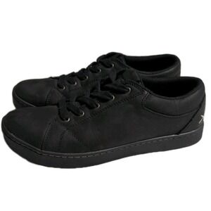 MOZO Mavi Womens 11 Black Leather Non Slip Work Shoes Restaurant Kitchen Chef